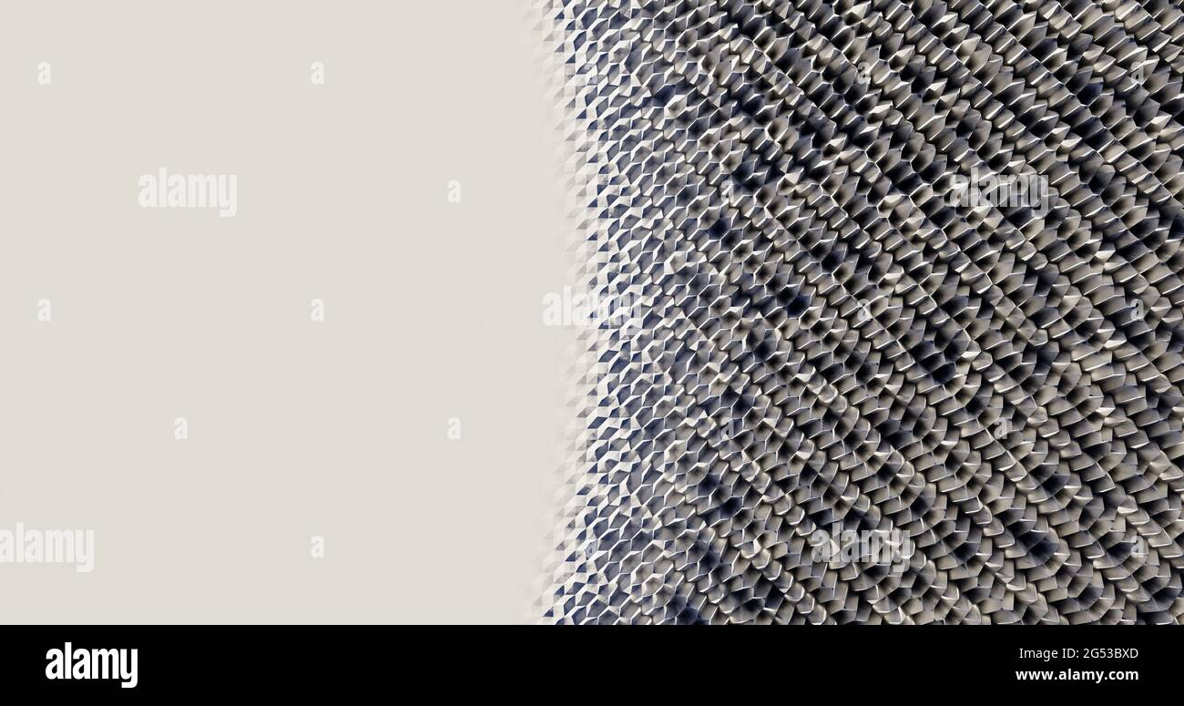 Arrière-plan abstrait blanc avec rendu 3d à transition douce Banque D'Images