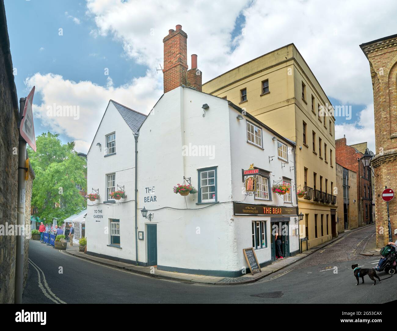 The Bear, le plus ancien pub d'Oxford, en Angleterre, date de 1242. Banque D'Images