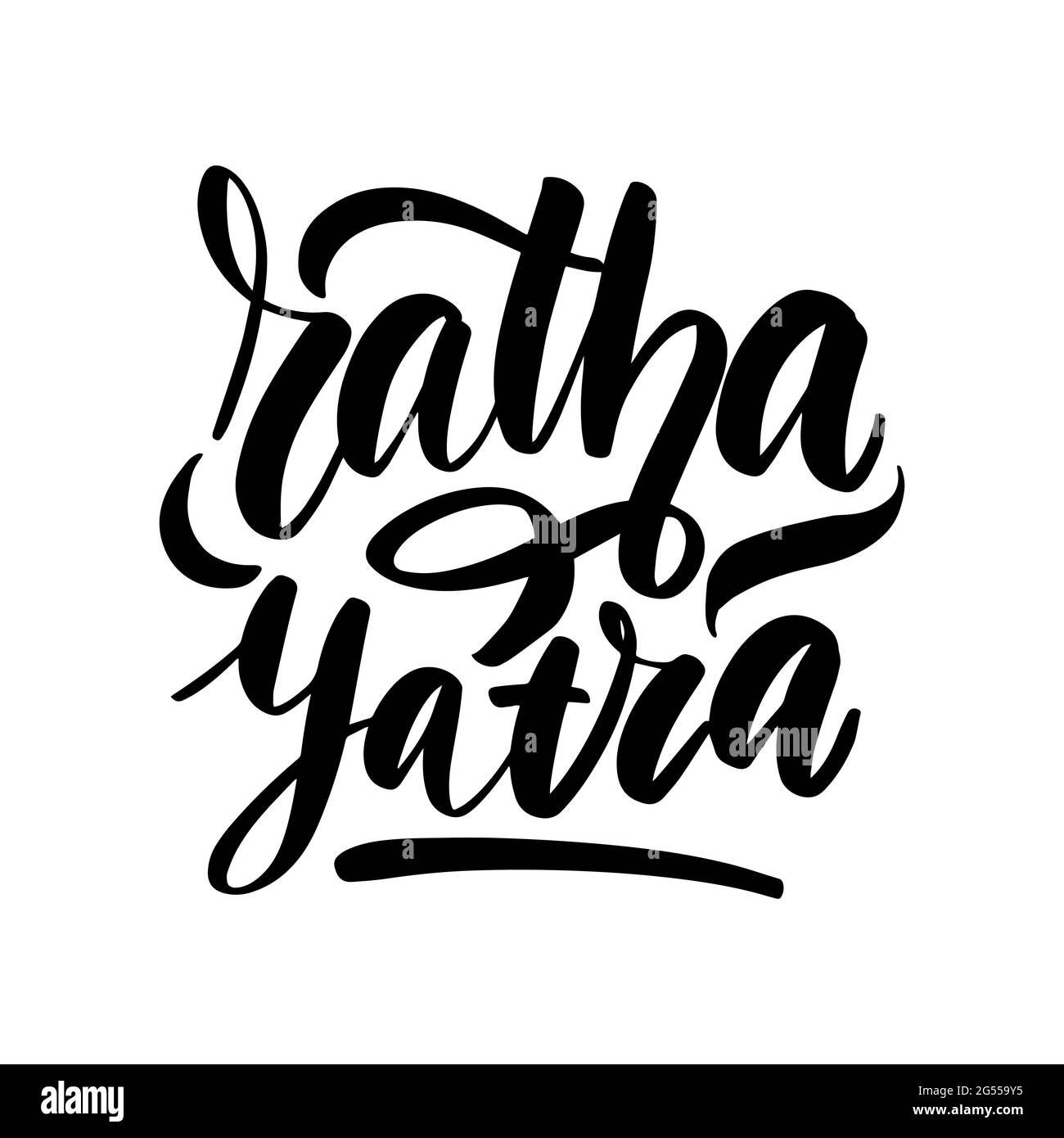 Scénario isolé lettrage manuscrit Ratha Yatra sur fond blanc. Illustration de Vecteur Scénario isolé lettrage manuscrit Ratha Yatra sur fond blanc. Illustration de Vecteur