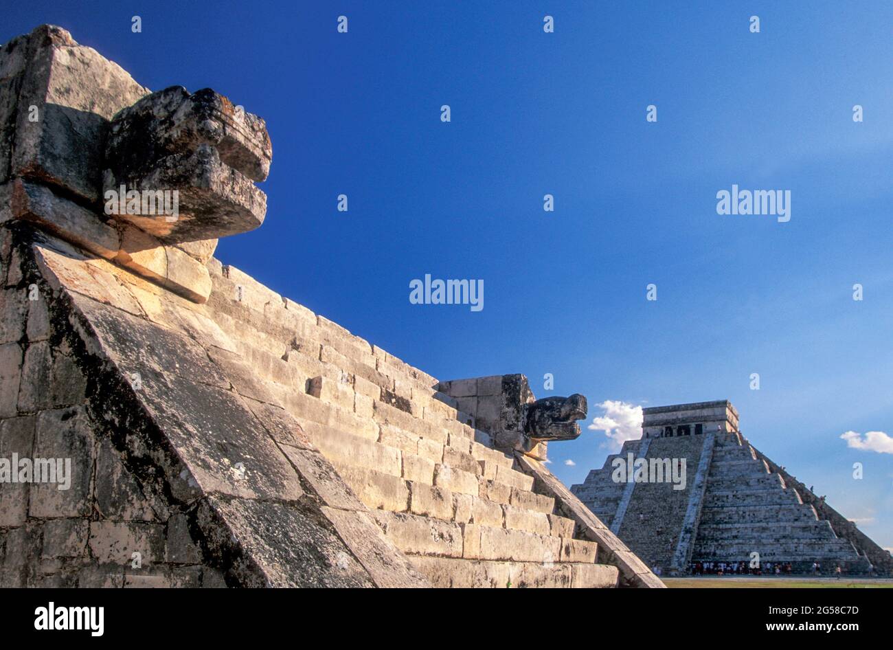 Mexique, Yucatan, Chichen Itza, ruines mayas Banque D'Images