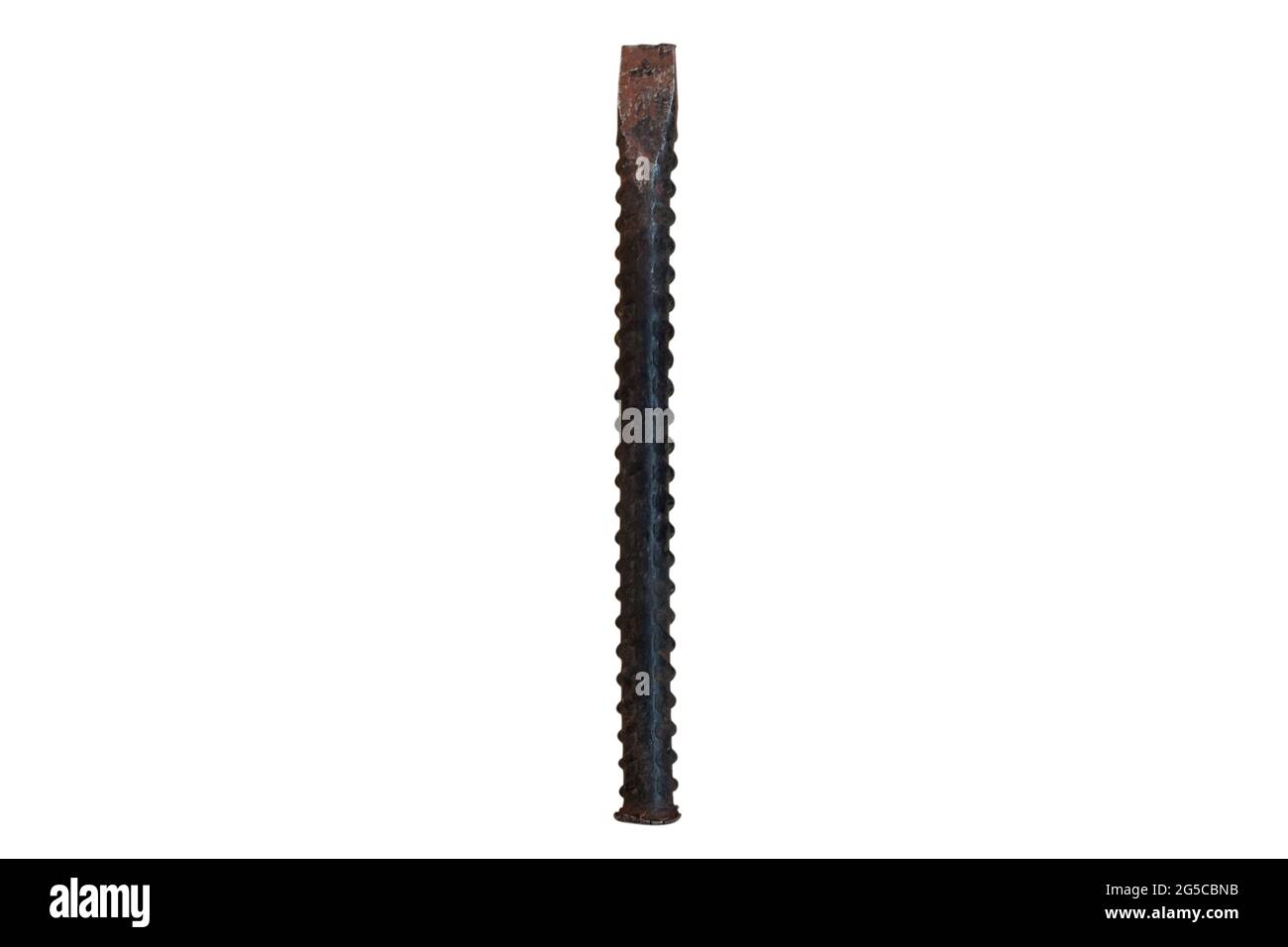Burin en fer isolé sur fond blanc. Concept de travail. Banque D'Images