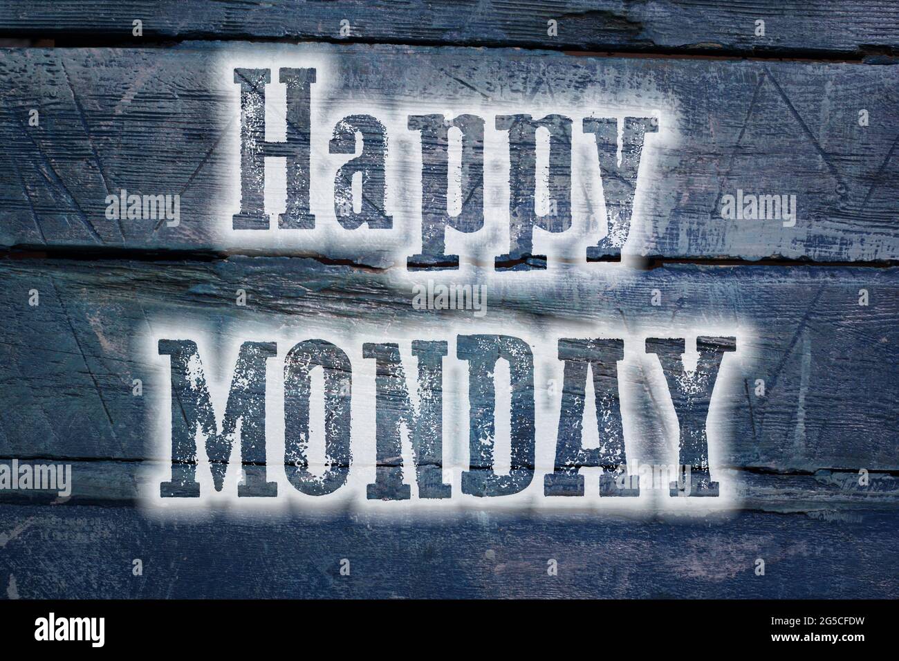 Happy Monday concept text sur fond Banque D'Images