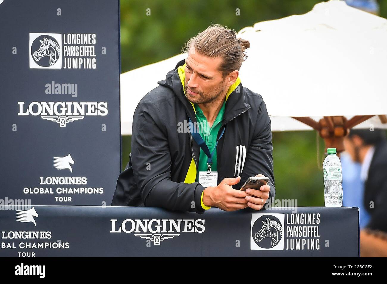 Paris, France, France. 26 juin 2021. Dimitri SZARZEWSKI lors du circuit des champions mondiaux de Longines le 26 juin 2021 à Paris, France. Credit: Matthieu Mirville/ZUMA Wire/Alay Live News Banque D'Images