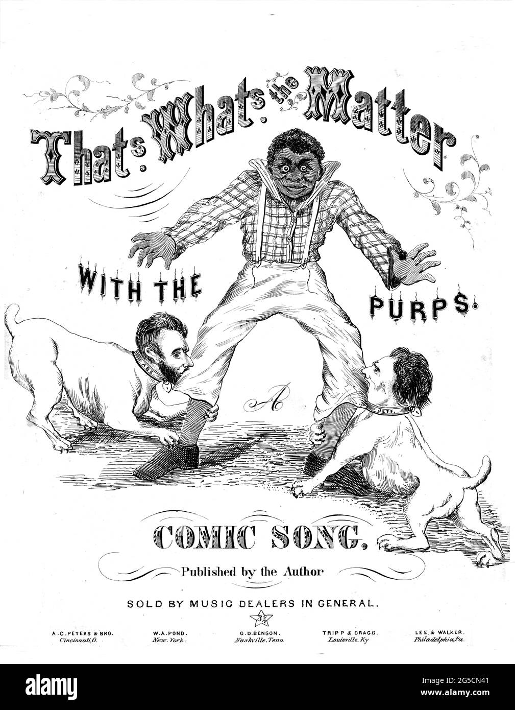 C'est ce qui compte avec The Purps, 1863 partitions de musique Banque D'Images