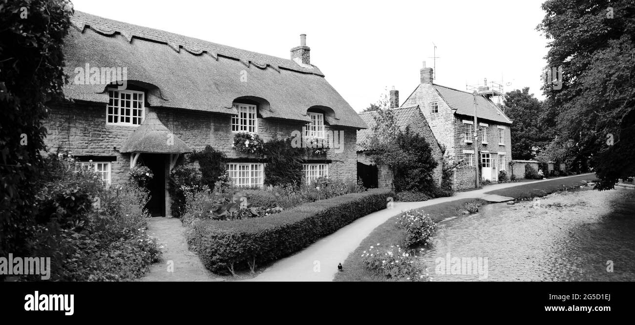 Beck Isle Cottage, The Tatched Cottage, Thornton le Dale, North Yorkshire Banque D'Images