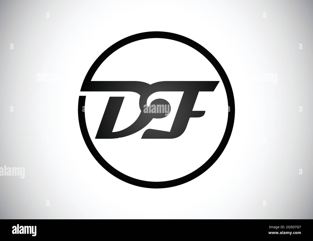 Logo de lettre DF initial avec modèle vectoriel de typographie professionnelle moderne créative. Résumé créatif Monogram lettre DF Illustration de Vecteur