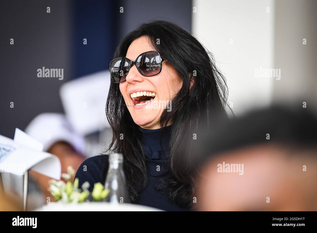 Paris, France, France. 26 juin 2021. Marie DRUCKER lors du Longines Global Champions Tour le 26 juin 2021 à Paris, France. Credit: Matthieu Mirville/ZUMA Wire/Alay Live News Banque D'Images