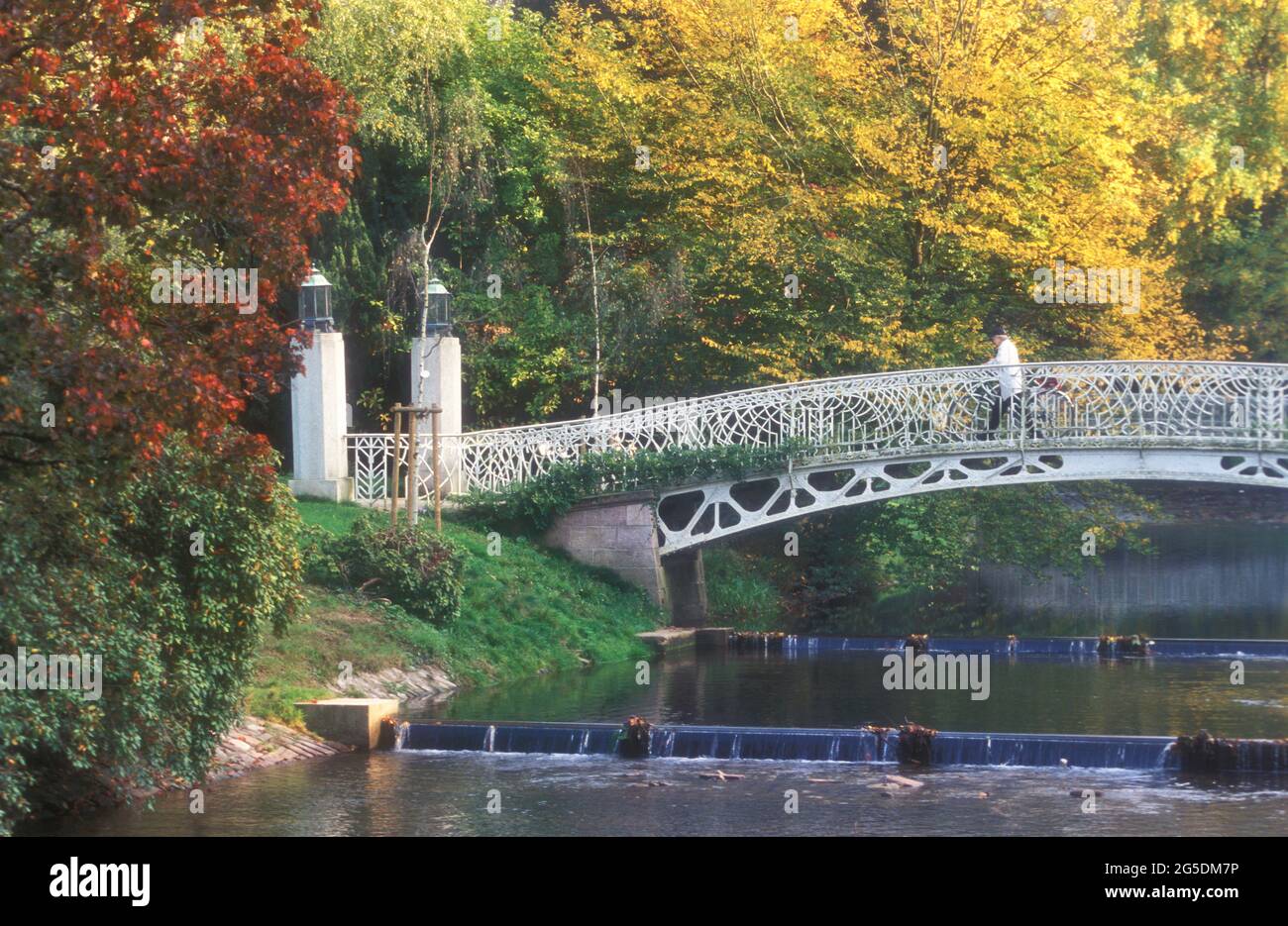 Rivière Oosbach, Baden-Baden, Bade-Wurtemberg, Allemagne Banque D'Images