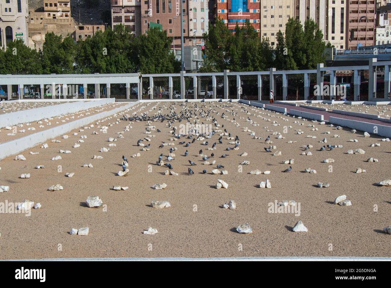 Jannat al-Mualla est un cimetière musulman de la Mecque, en Arabie Saoudite. Cimetière de Jannatul-Mualla. Banque D'Images