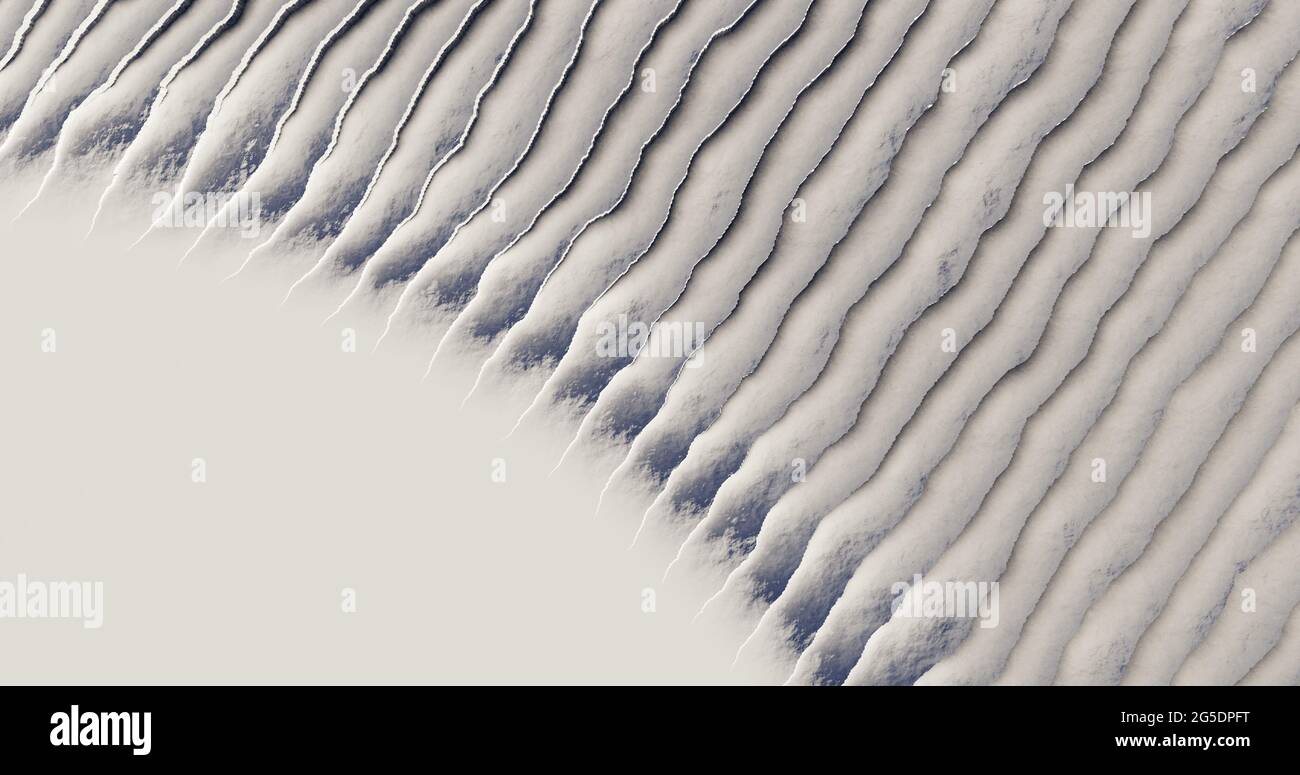 Arrière-plan abstrait blanc avec rendu 3d à transition douce Banque D'Images