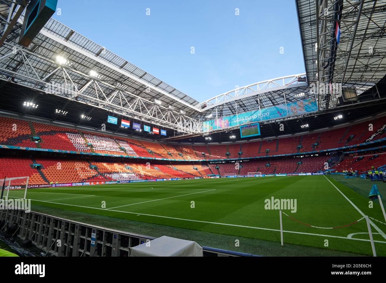 AMSTERDAM, PAYS-BAS - 17 JUIN 2021 : Johan Cruijff Arena (Amsterdam Arena).  2020 EUROS. Le match de football Autriche contre pays-Bas Photo Stock -  Alamy