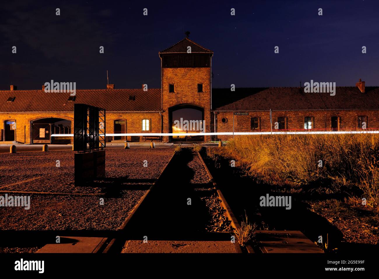 Auschwitz II – Birkenau Brzezinka, camp allemand de la mort, allemand, camp de concentration, pologne, camp de concentration, Extermination de masse allemande, Oświecim, gaz Banque D'Images