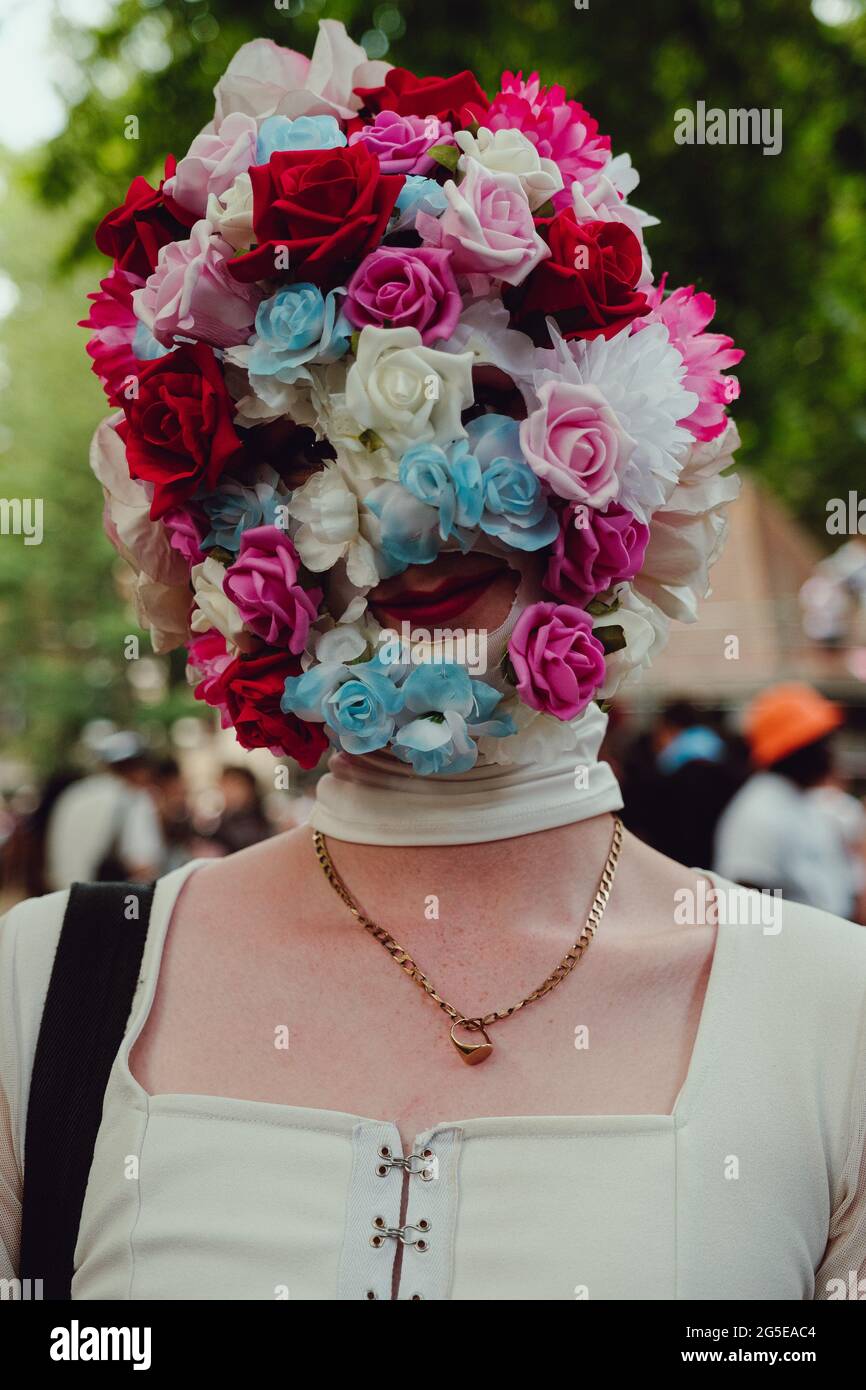 Londres, Royaume-Uni. 26 juin 2021. Des milliers de personnes se sont rassemblées pour la London Trans Pride, marchant de Wellington Arch à Soho Square où il y avait plusieurs orateurs de la communauté. Crédit: Joao Daniel Pereira Banque D'Images