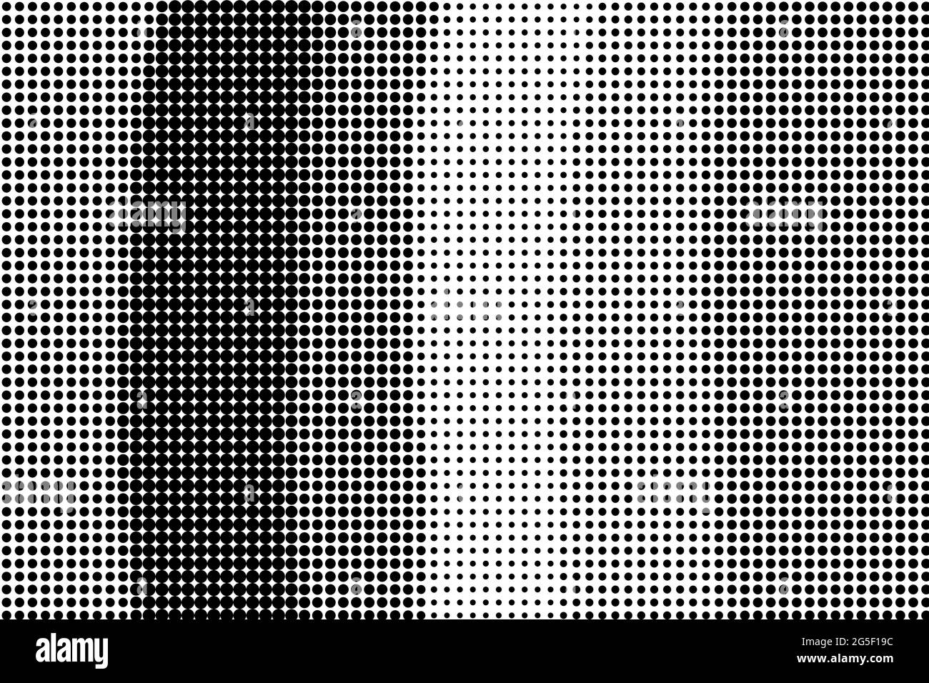 Un arrière-plan en pointillés noir et blanc Banque D'Images