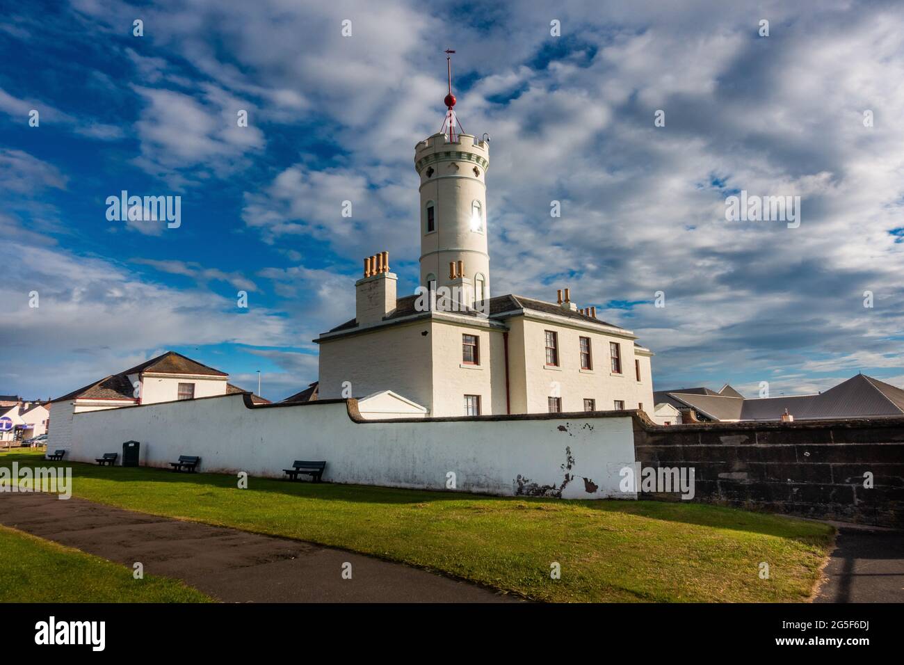 Le musée signal Tower dans la ville d'Arbroath, Angus, Écosse Banque D'Images