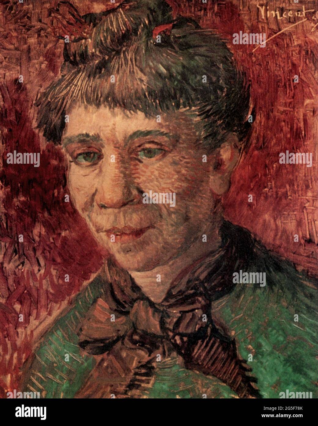 Vincent Van Gogh - Portrait Madame Tanguy C 1887 Banque D'Images