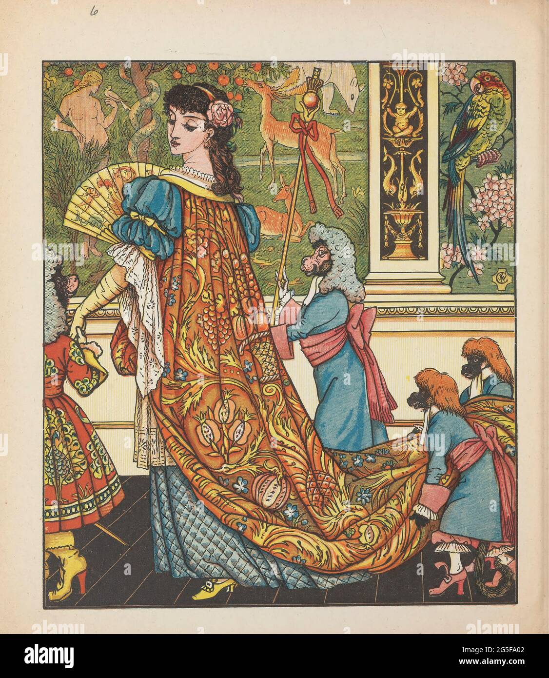 Beauty and the Beast de Walter Crane, Edmund Evans, publié à Londres et New  York par George Routledge and Sons en 1874. La Belle et la Bête est un  conte de fées