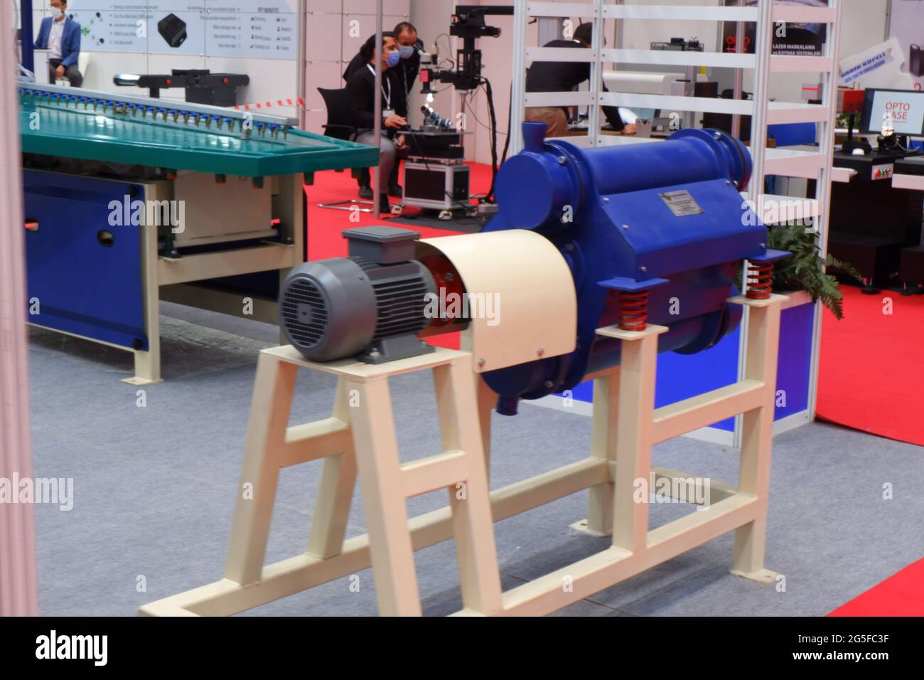 Salon industriel exposition intérieure Banque D'Images