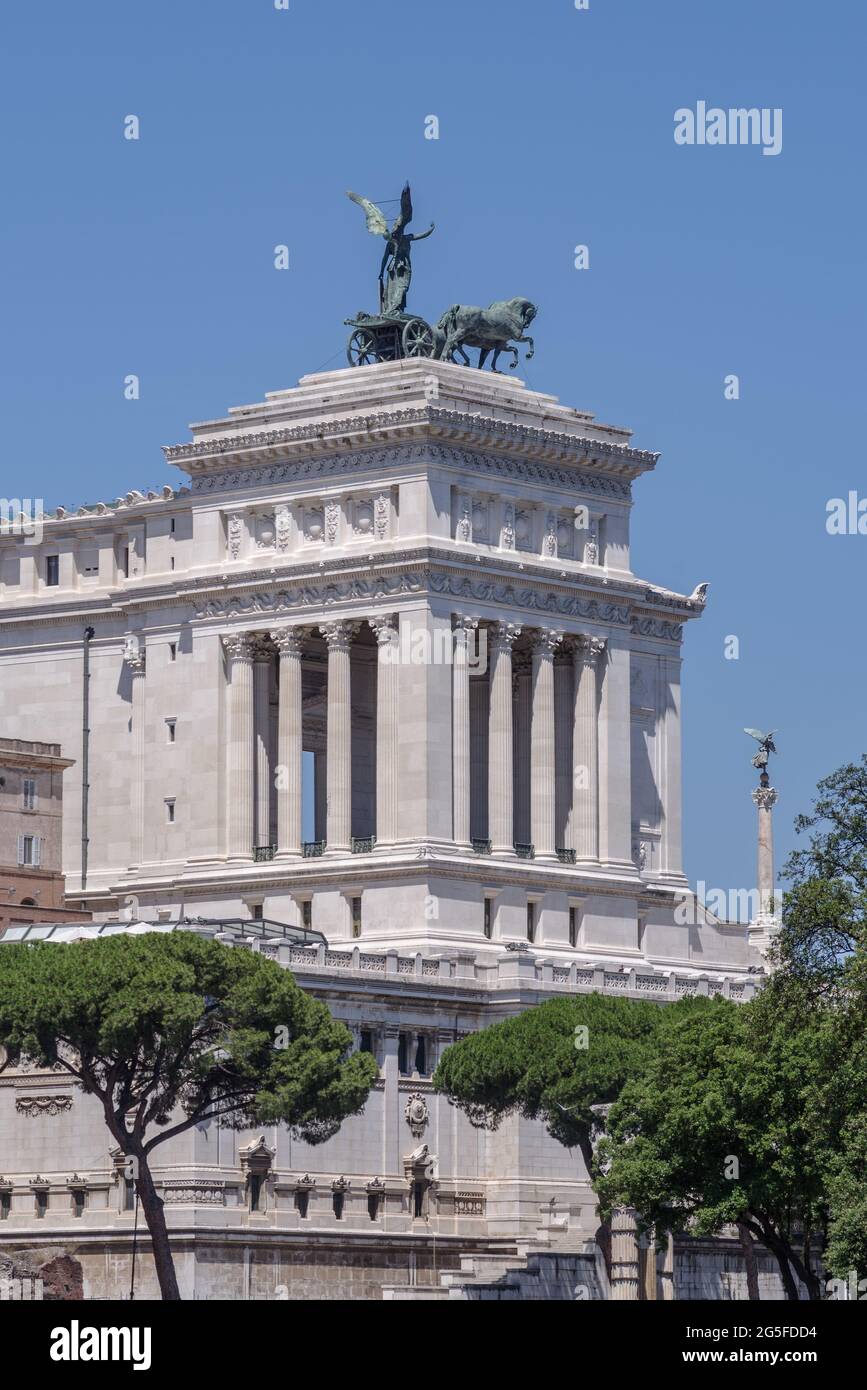 Le Vittoriano, monument national Victor Emmanuel II, Rome Banque D'Images