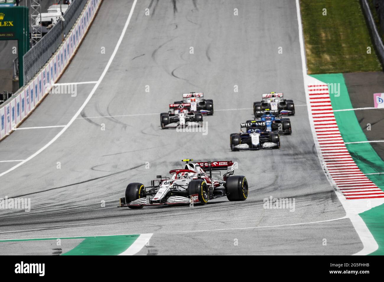 Spielberg, Autriche. 27 juin 2021. 99 GIOVINAZZI Antonio (ita), Alfa Romeo Racing ORLEN C41, action pendant la Formule 1 Grosser Preis Der Steiermark 2021, Grand Prix de Styrie 2021, 8e manche du Championnat du monde de Formule 1 FIA 2021 du 25 au 27 juin 2021 sur le Red Bull Ring, à Spielberg, Autriche - photo Florent Gooden/DPPI crédit: DPPI Media/Alay Live News Banque D'Images