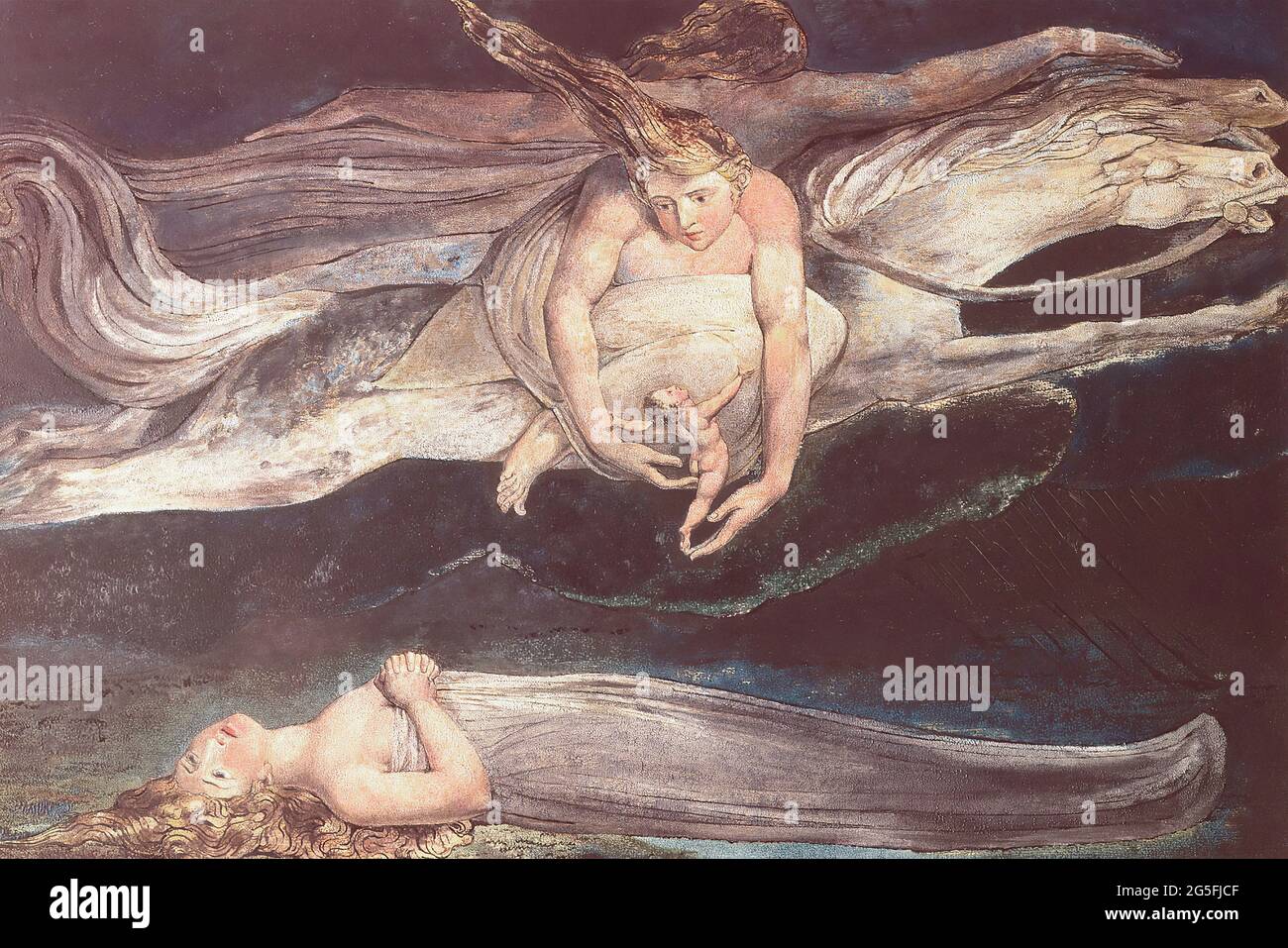 William Blake - Illustration Dante S Divine Comedy 1795 Banque D'Images