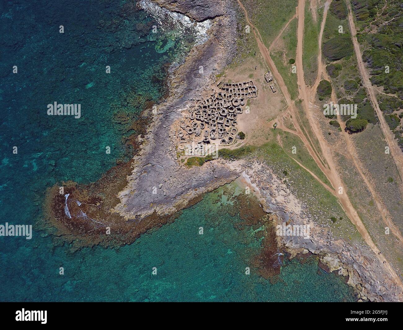 Nécropole de son Real, Majorque, Iles Baléares Banque D'Images