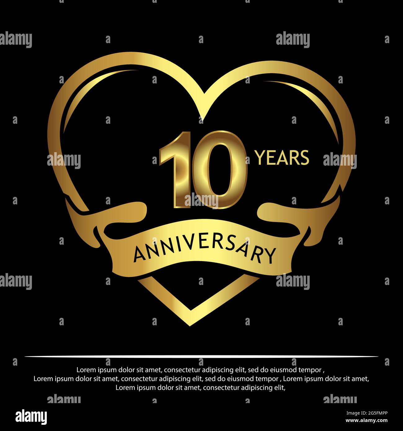 Carte d'anniversaire 10 ans Banque de photographies et d'images à haute  résolution - Alamy