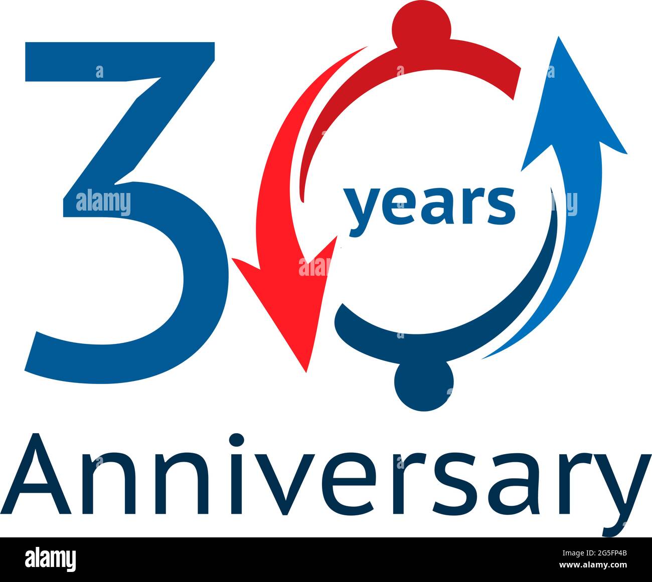 Trente Ans Anniversaire Modele Design Anniversaire Pour Le Web Jeu Poster Creatif Brochure Depliant Prospectus Magazine Carte D Invitation Vector Image Vectorielle Stock Alamy