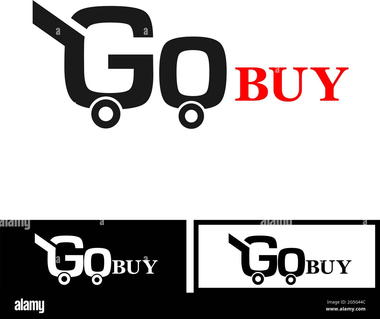 Icônes Go Buy stock. Icône de jeu plat. Étiquette. Vecteur Illustration de Vecteur
