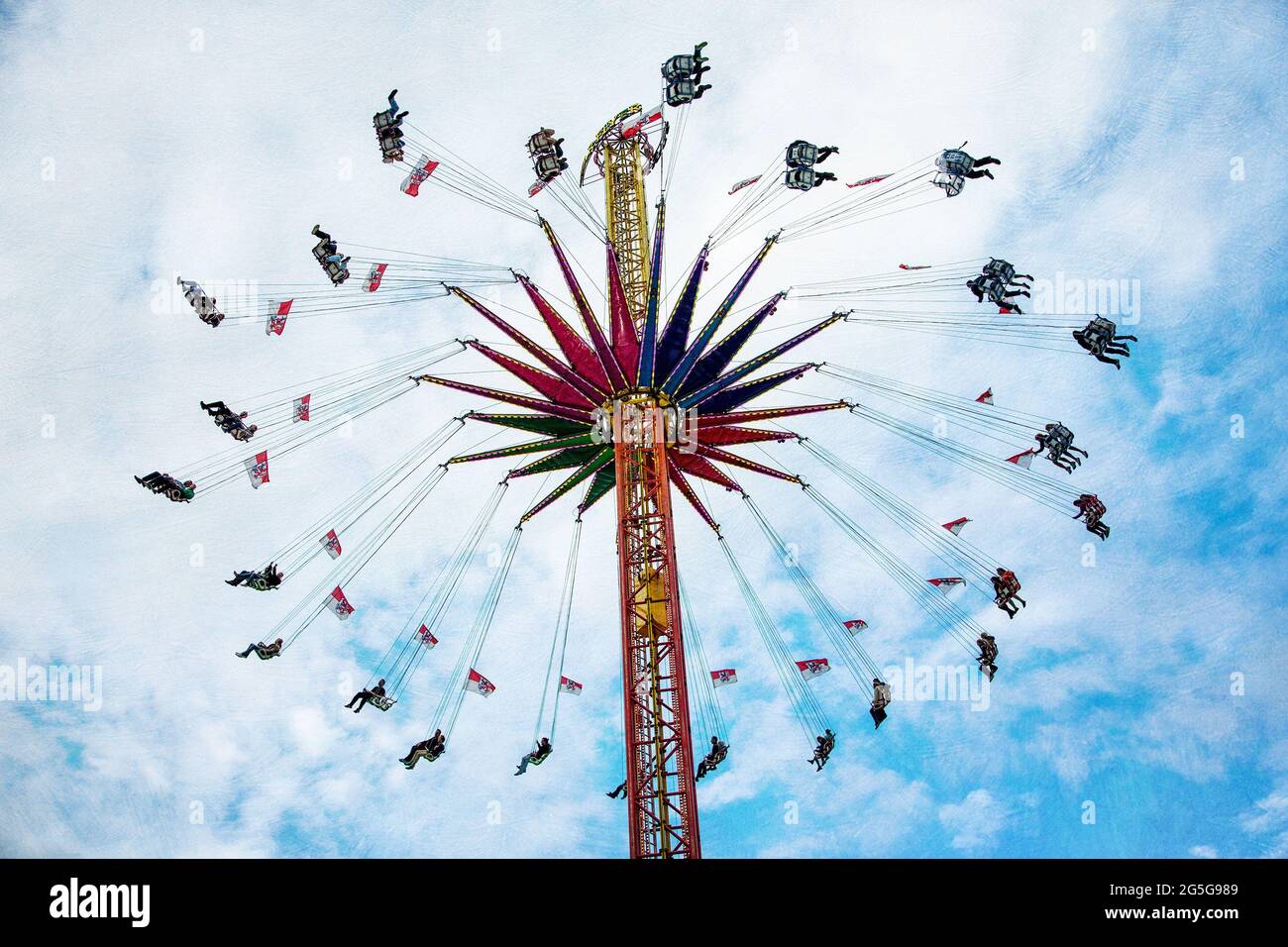 Une grande foire d'automne, Dusseldorf. Banque D'Images