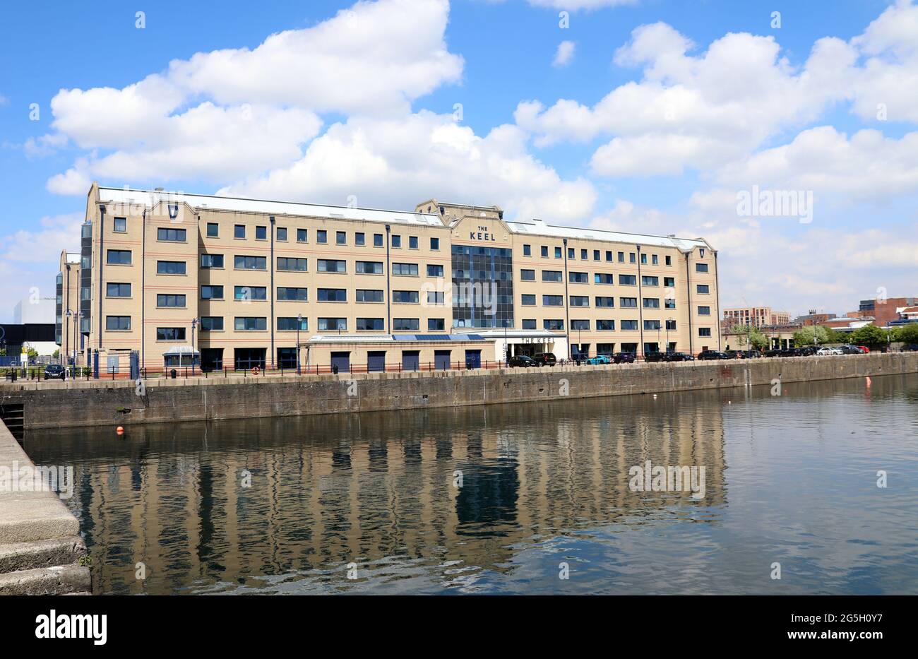 La communauté fermée Keel à Queens Dock à Liverpool Banque D'Images