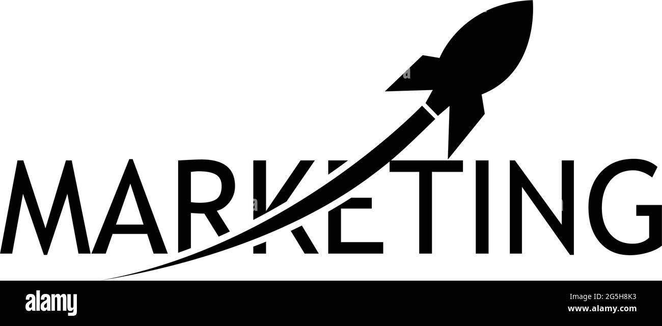 Icône de marketing et d'engin spatial. Illustration vectorielle plate sur fond blanc Illustration de Vecteur