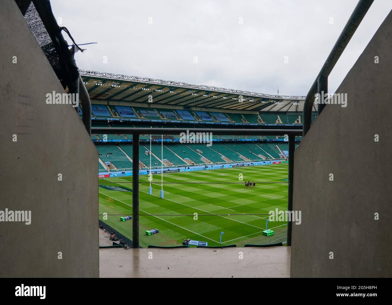 Vue générale du stade Twickenham avant la première finale de rugby Gallagher, Exeter Chiefs -V- Harlequins, le samedi 26 juin 2021, à Twic Banque D'Images