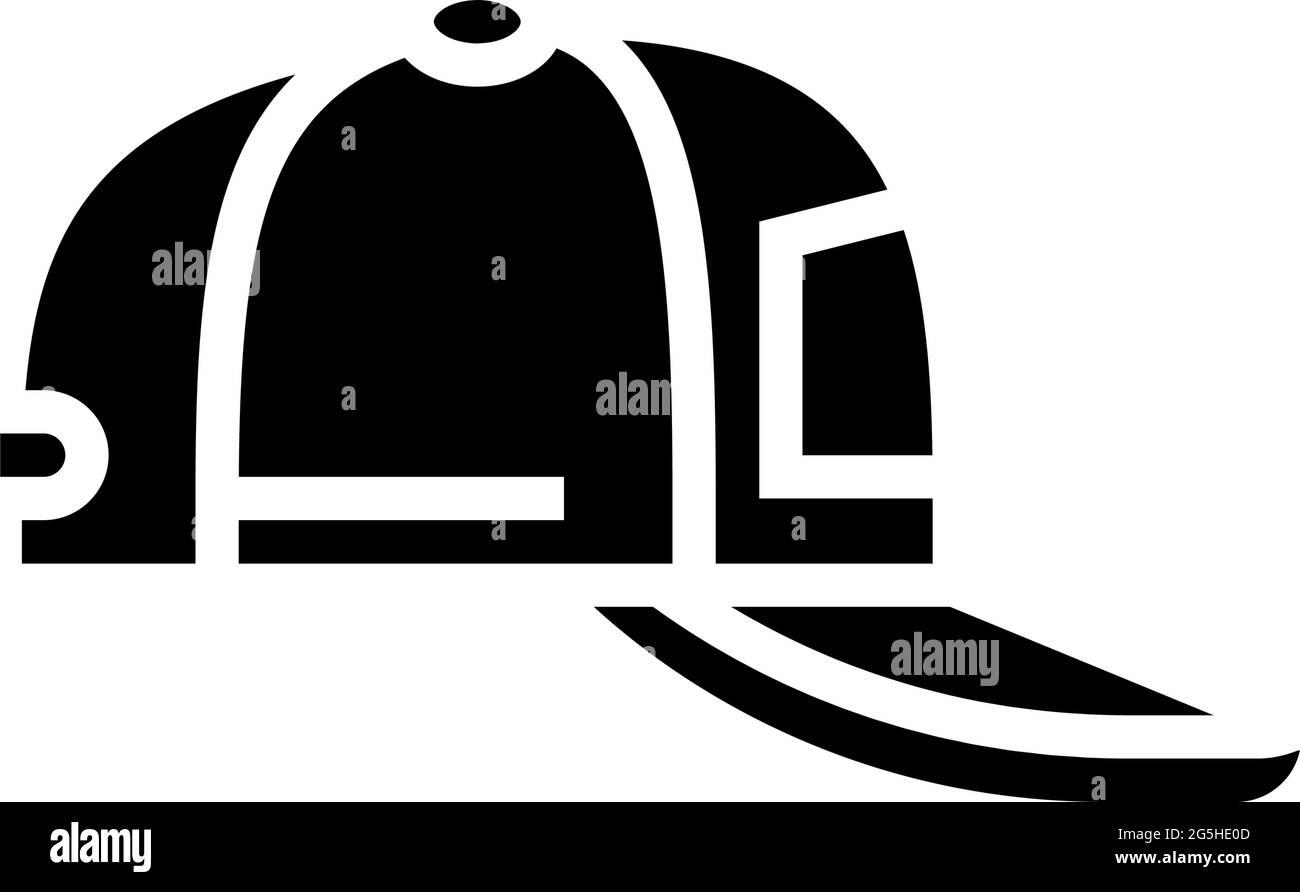 illustration vectorielle d'icône de glyphe cap été Illustration de Vecteur