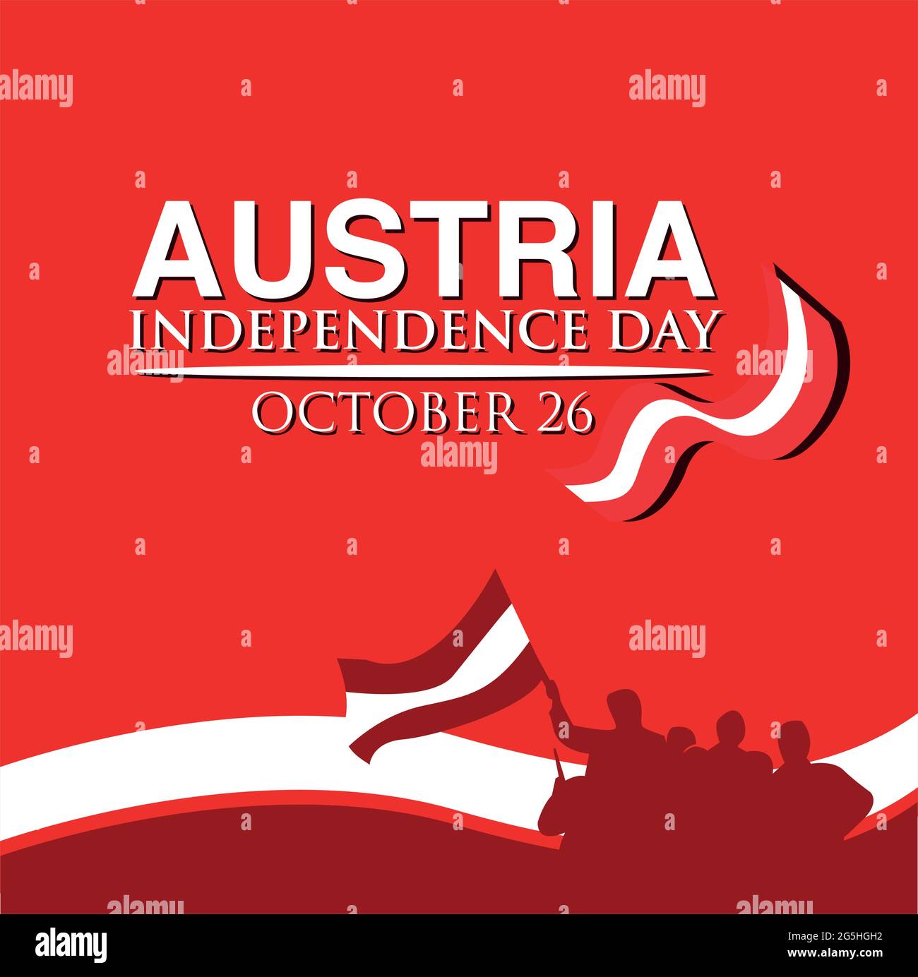 Illustration vectorielle. Arrière-plan Austria Independence Day of October 26. Dessins pour affiches, fonds, cartes, bannières, autocollants, etc Illustration de Vecteur