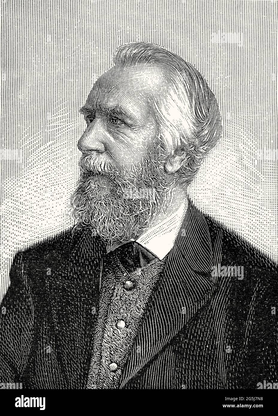 Ernst Heinrich Philipp August Haeckel, 1834 – 1919, zoologiste allemand, naturaliste Banque D'Images