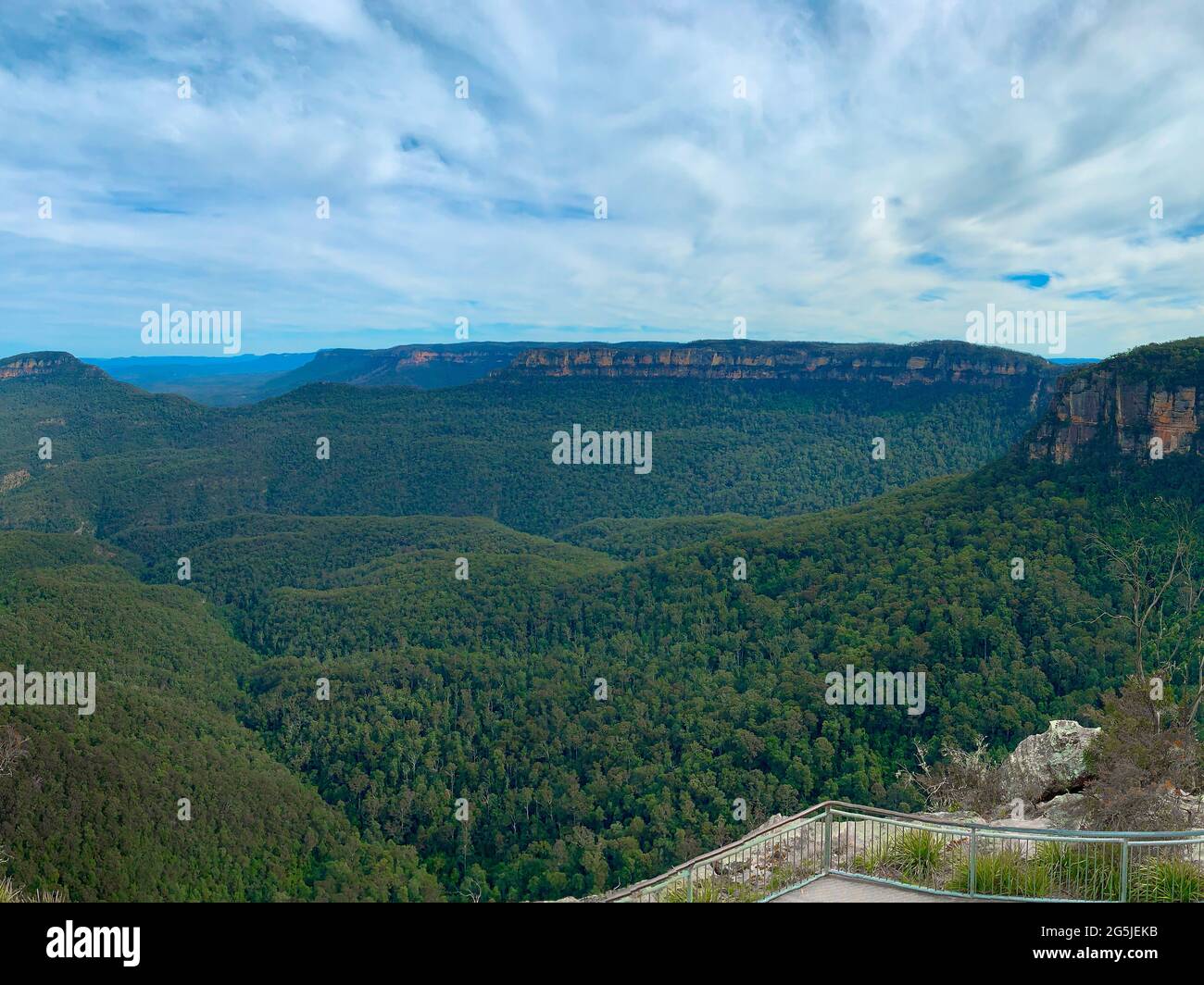 Echo point Blue Mountains trois sœurs Katoomba Sydney NSW Australie Banque D'Images