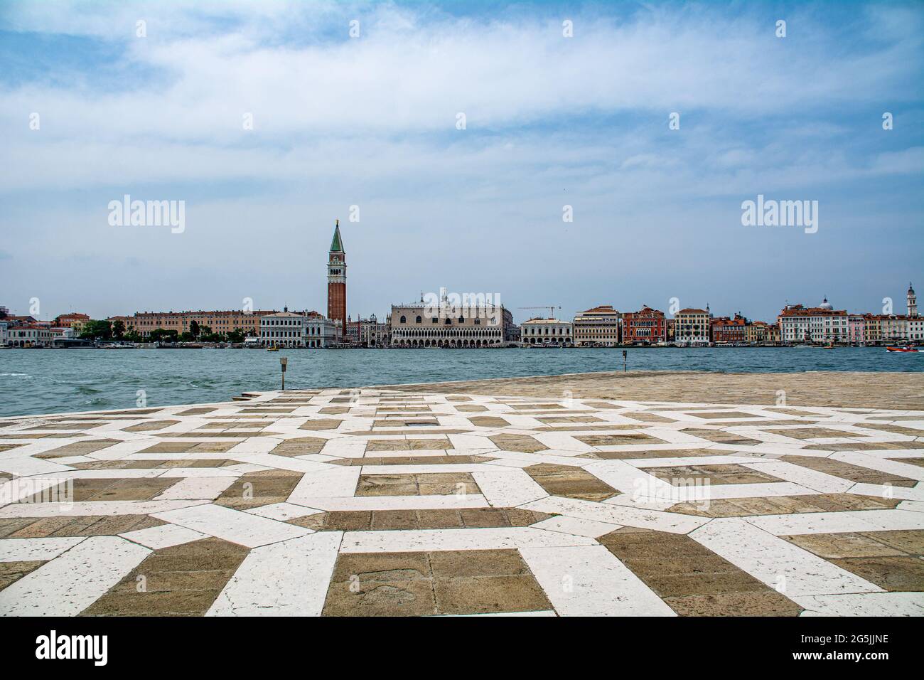 Vue de l'île Saint George à la place Saint-Marc à Venise, Italie Banque D'Images