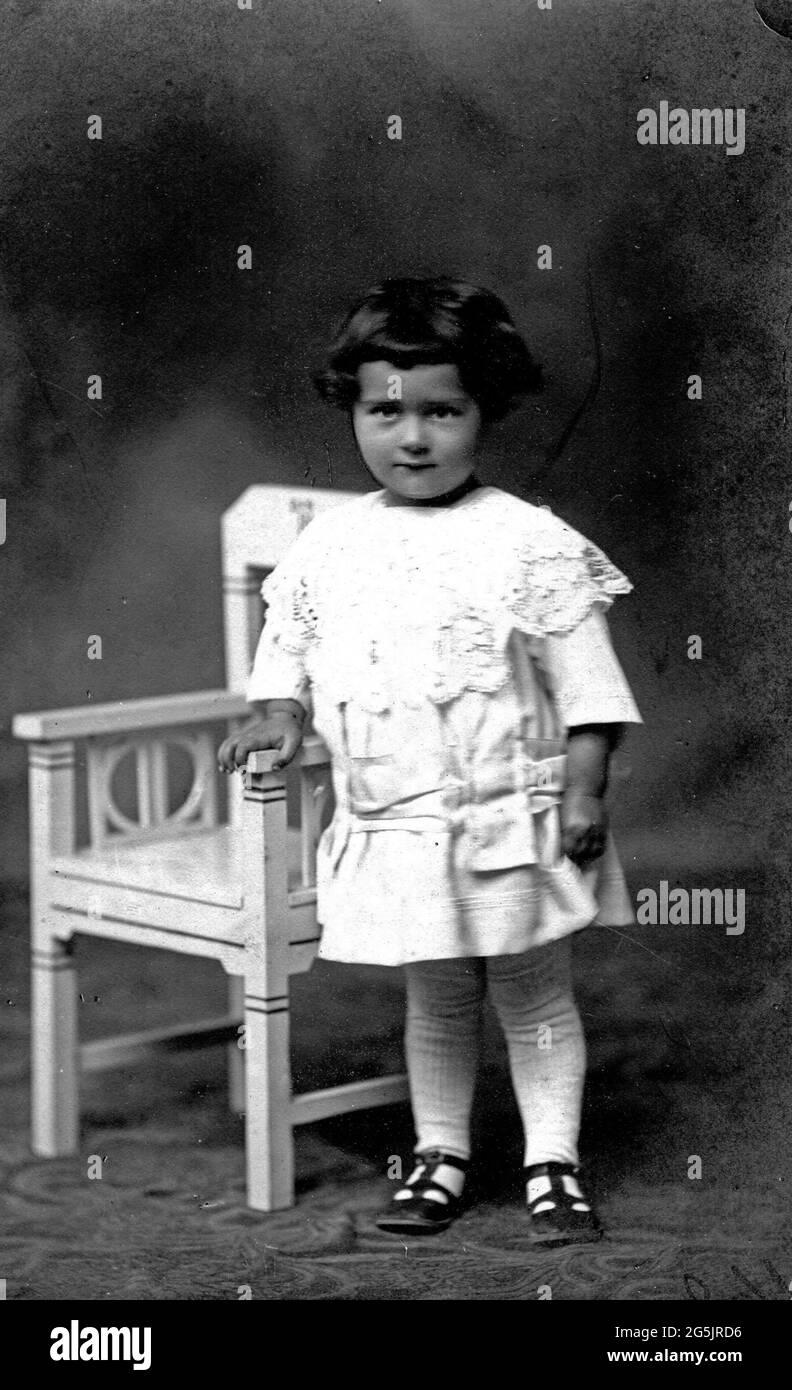 Portrait d'enfant italien 1918 Banque D'Images