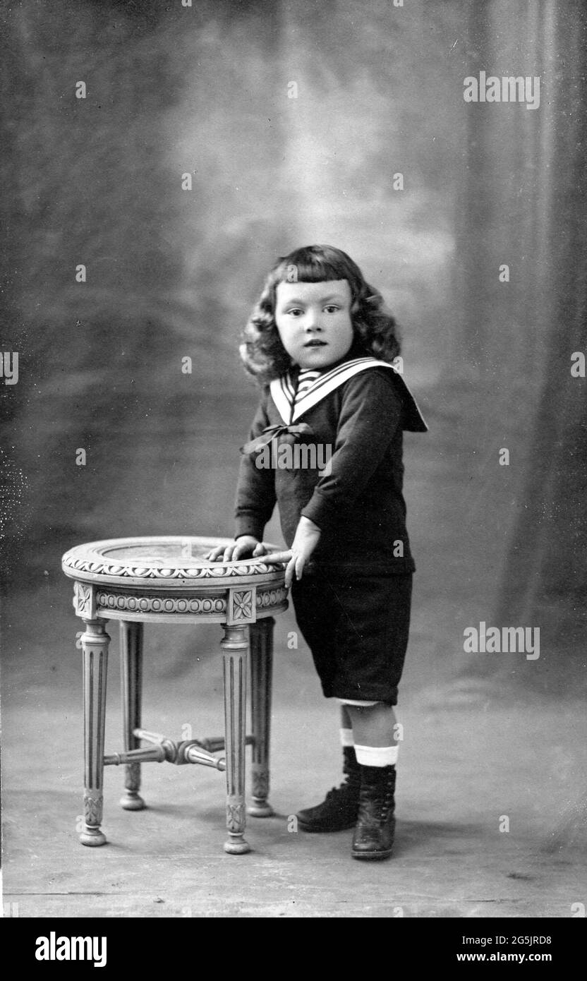 Portrait d'enfant italien 1920 Banque D'Images