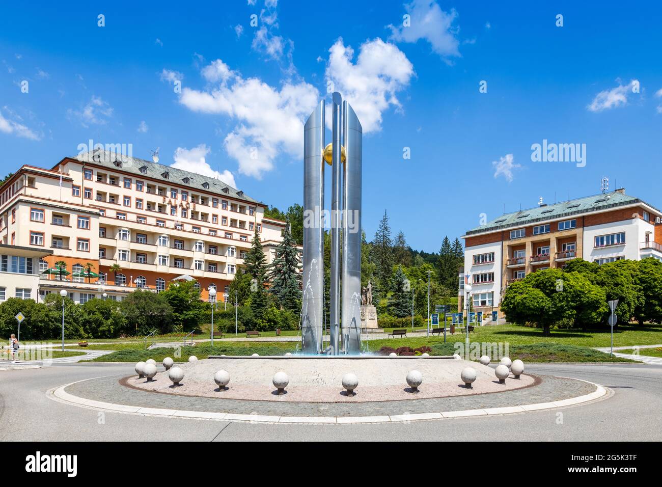 Lázně Luhačovice, Morava, Česká republika / ville thermale Luhacovice, Moravie, République Tchèque Banque D'Images