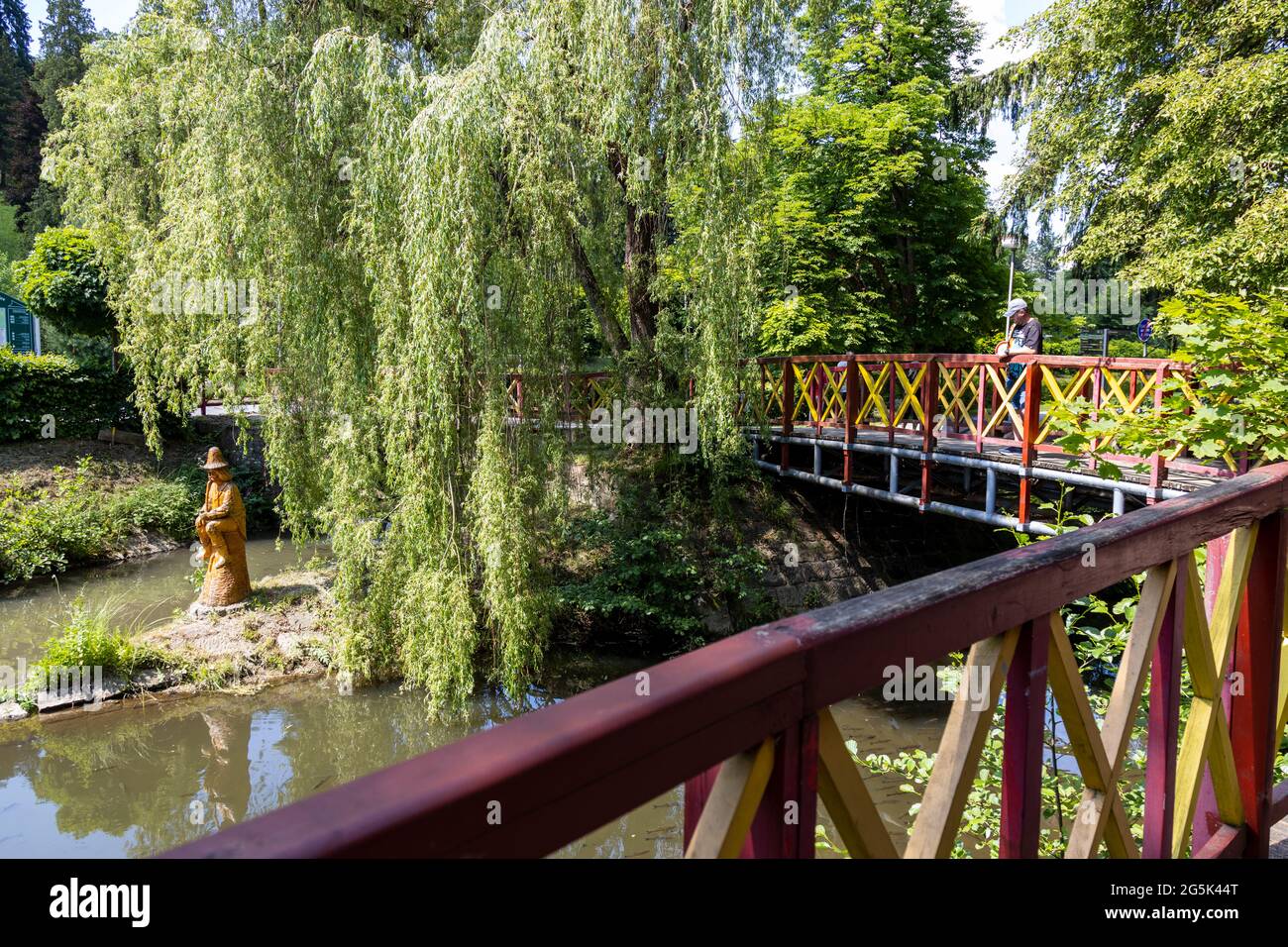 Lázně Luhačovice, Morava, Česká republika / ville thermale Luhacovice, Moravie, République Tchèque Banque D'Images