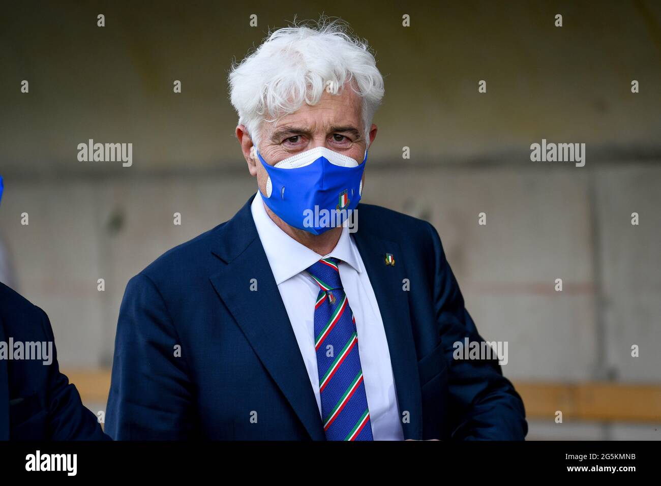 Le Président de la Fédération italienne de rugby Marzio Innocenti / LiveMedia Banque D'Images