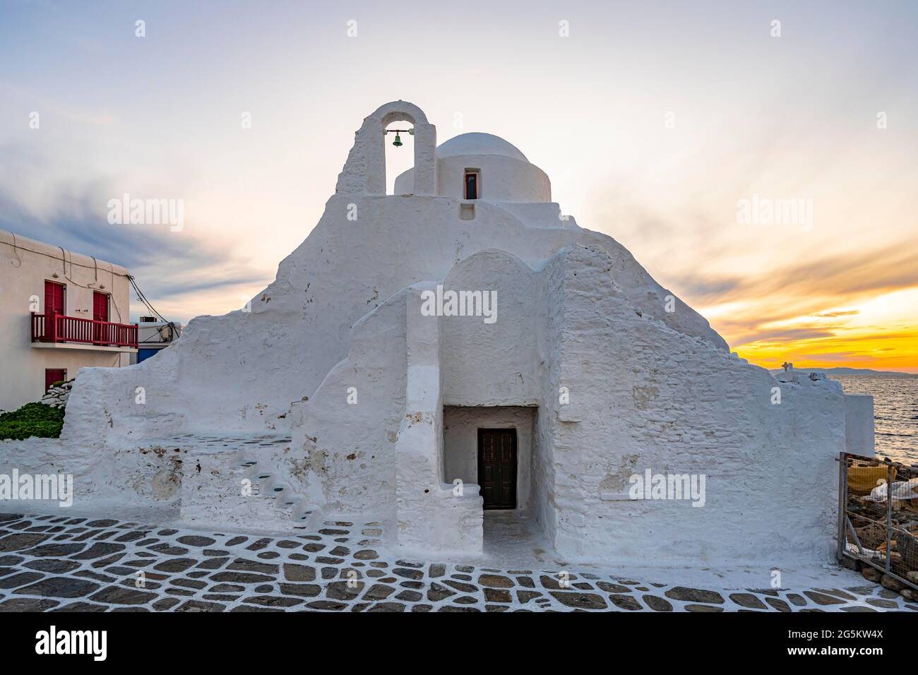 Église Panagia-Paraportiani, Mykonos, Mykonos, Cyclades, Mer Egéé, Grèce, Europe Banque D'Images