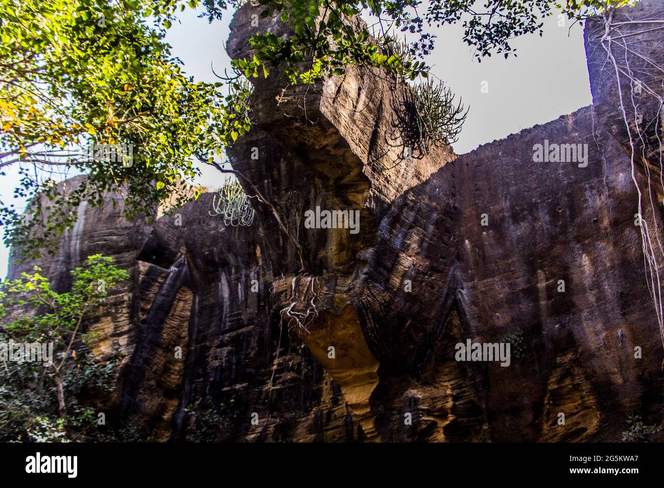 Grottes de Naida, DIU dans la journée Banque D'Images