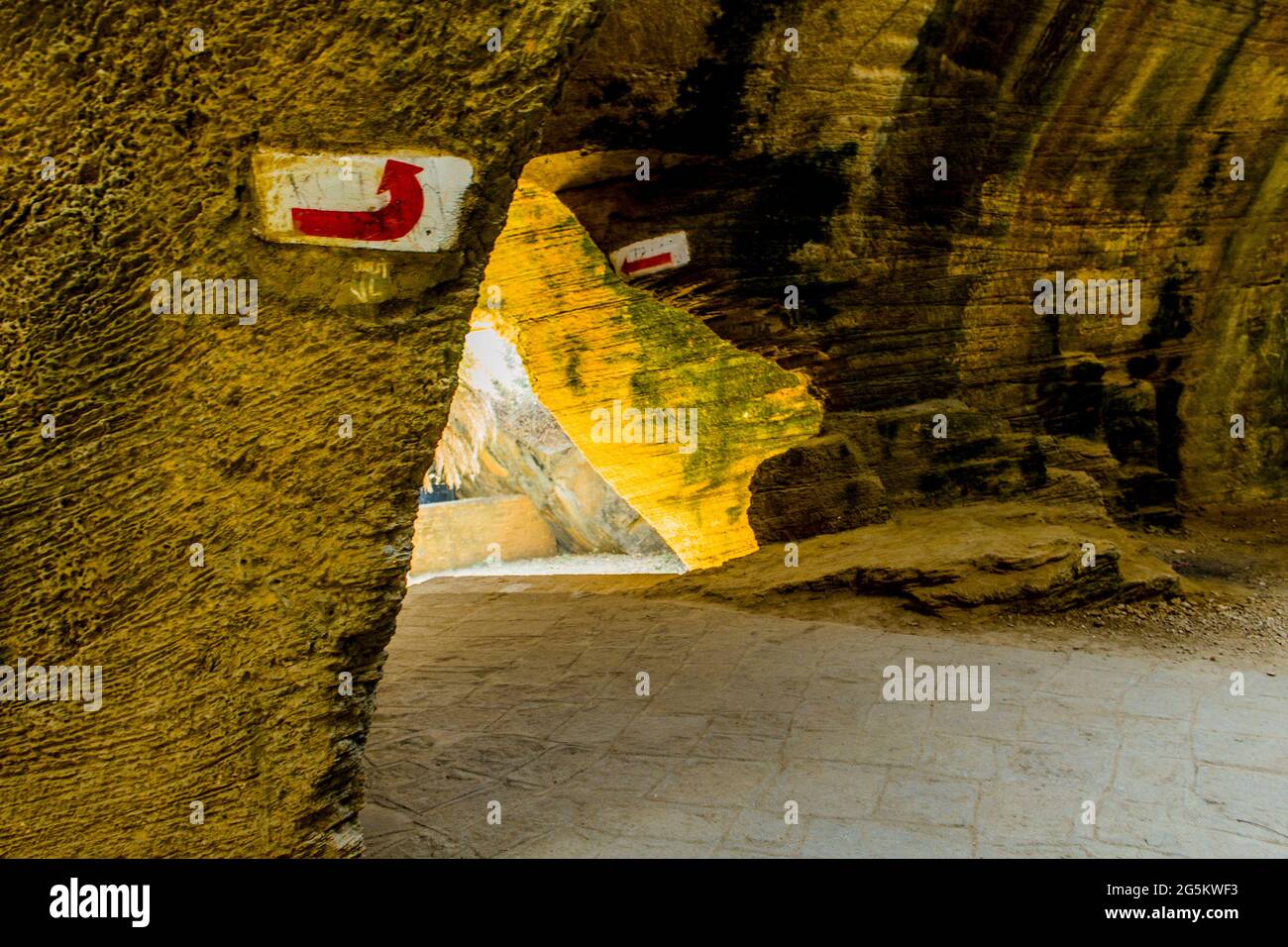 Grottes de Naida, DIU dans la journée Banque D'Images