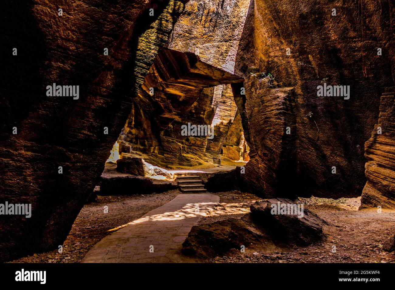 Grottes de Naida, DIU dans la journée Banque D'Images