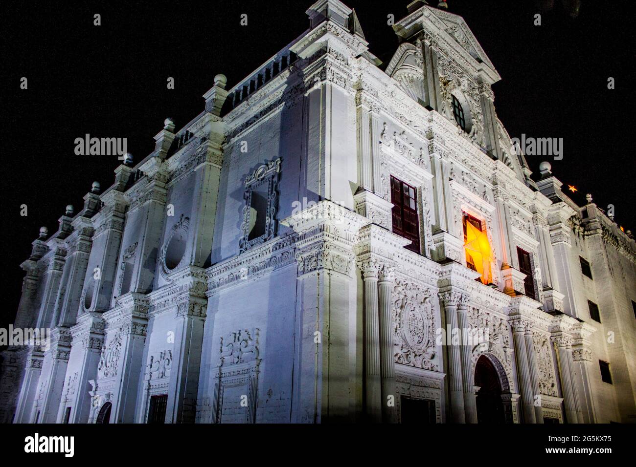 DIU église décorée pendant Noël Banque D'Images