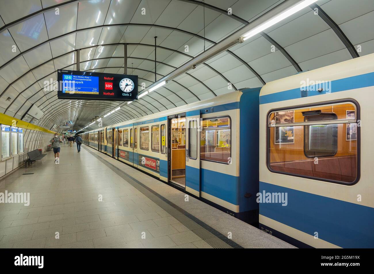 Station de métro Lehel, Munich, haute-Bavière, Bavière, Allemagne, Europe Banque D'Images