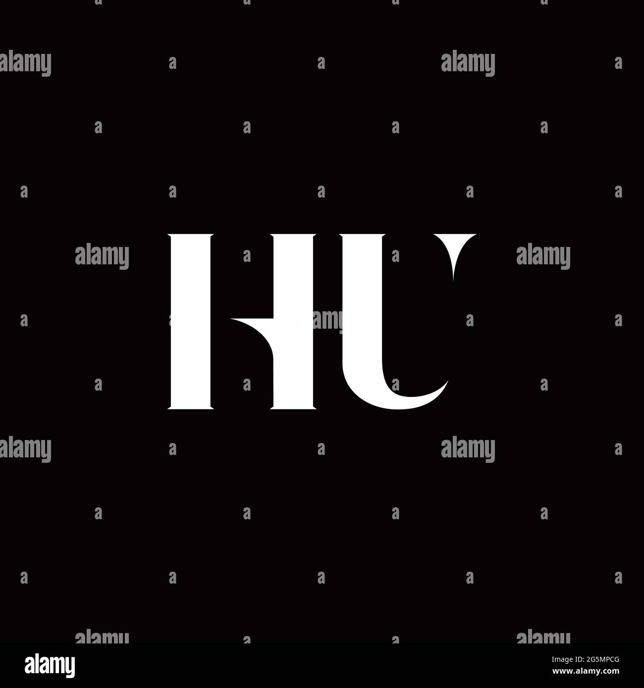 Logo Letter modèle initial de logos Designs avec fond doré et noir, Vector Icon Modern Illustration de Vecteur